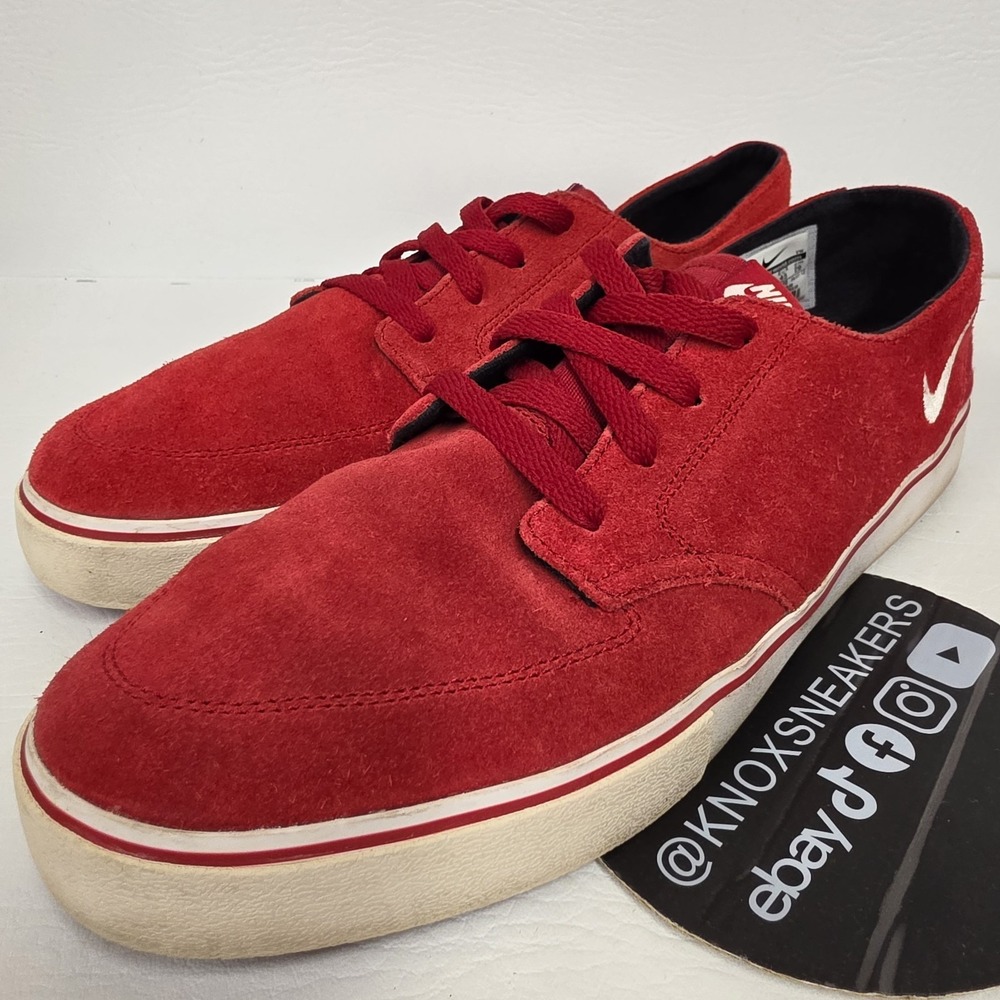 Nike Braata LR Red Suede Casual Sneakers 477650-610 Men's Size 11